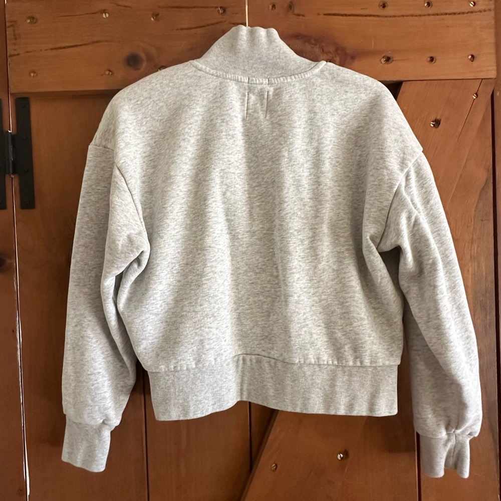 Women’s GAP Heather Gray Half-Zip Pullover Sz S - Picture 5 of 8